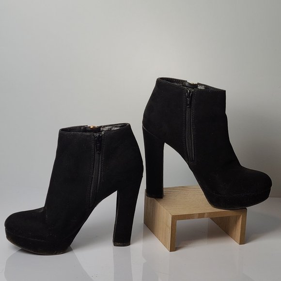 Aldo Suede leather black ankle boots 6.5 - Picture 5 of 5